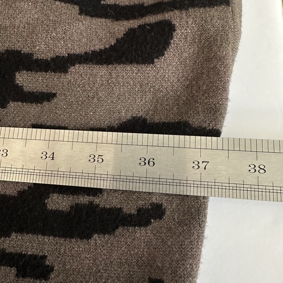 Tahari Camo Print Hooded Zip Up Poncho‎ Cape Sweater Jacket Plus Size X/1X Boho - Picture 11 of 12